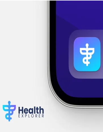 Health Explorer branding and creative design project