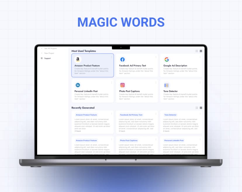 Magic Words, Website