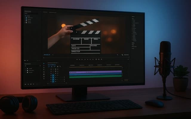 Professional video editing services showcase